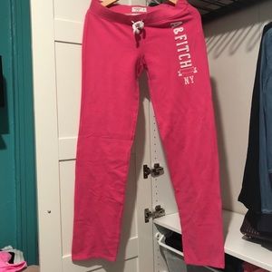 Abercrombie & Fitch Pink Sweatpants Jogger M
